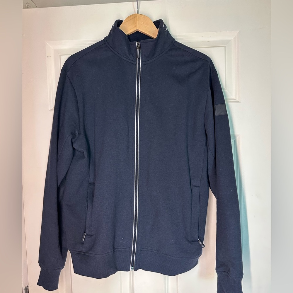 Mario Capelli Full Zip Sweater Navy